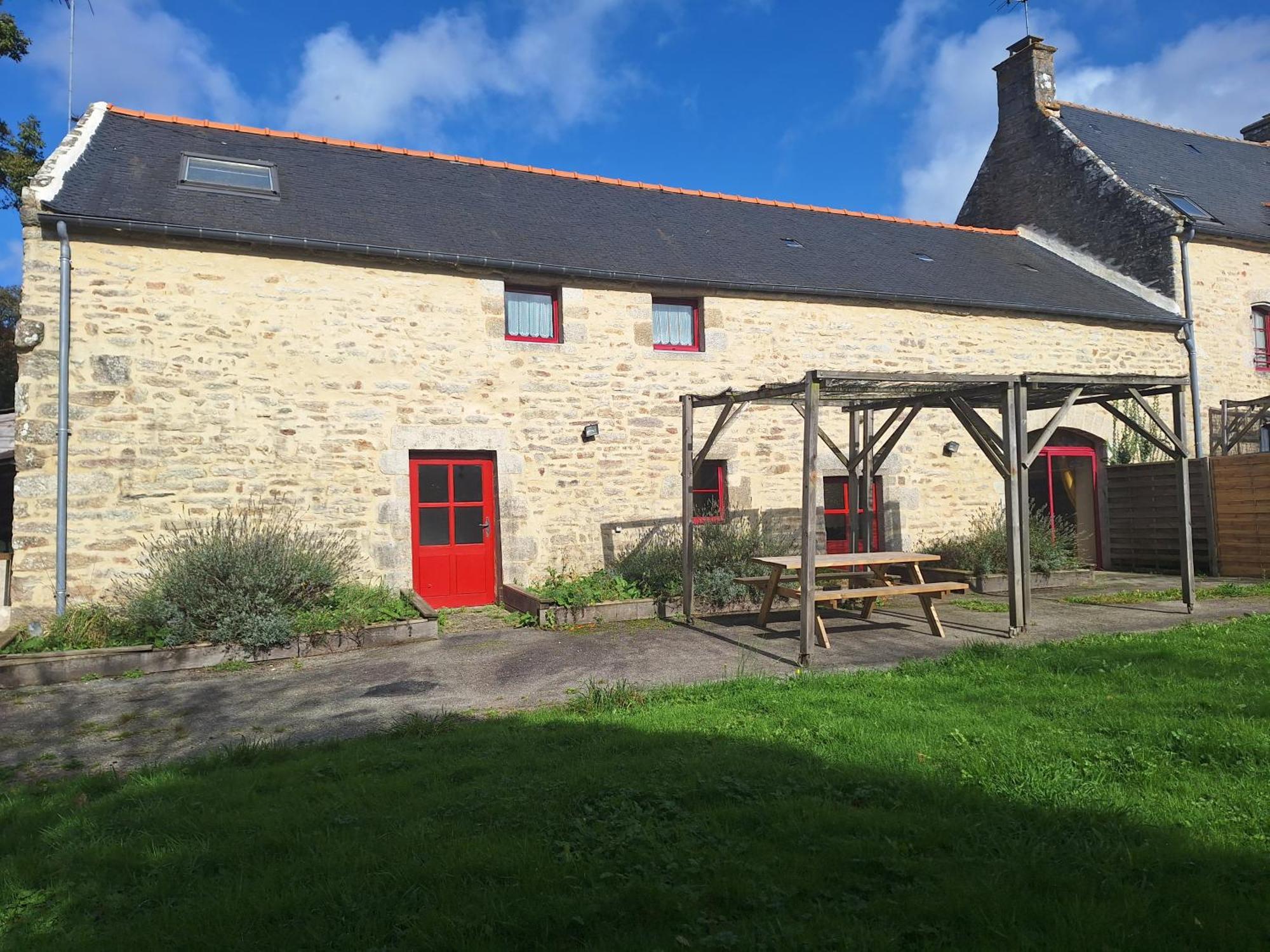 Domaine De Bobehec - Gite De Groupe, Chambres & Salle - 23 Personnes - Morbihan Proche Vannes Et Plages La Vraie-Croix Esterno foto